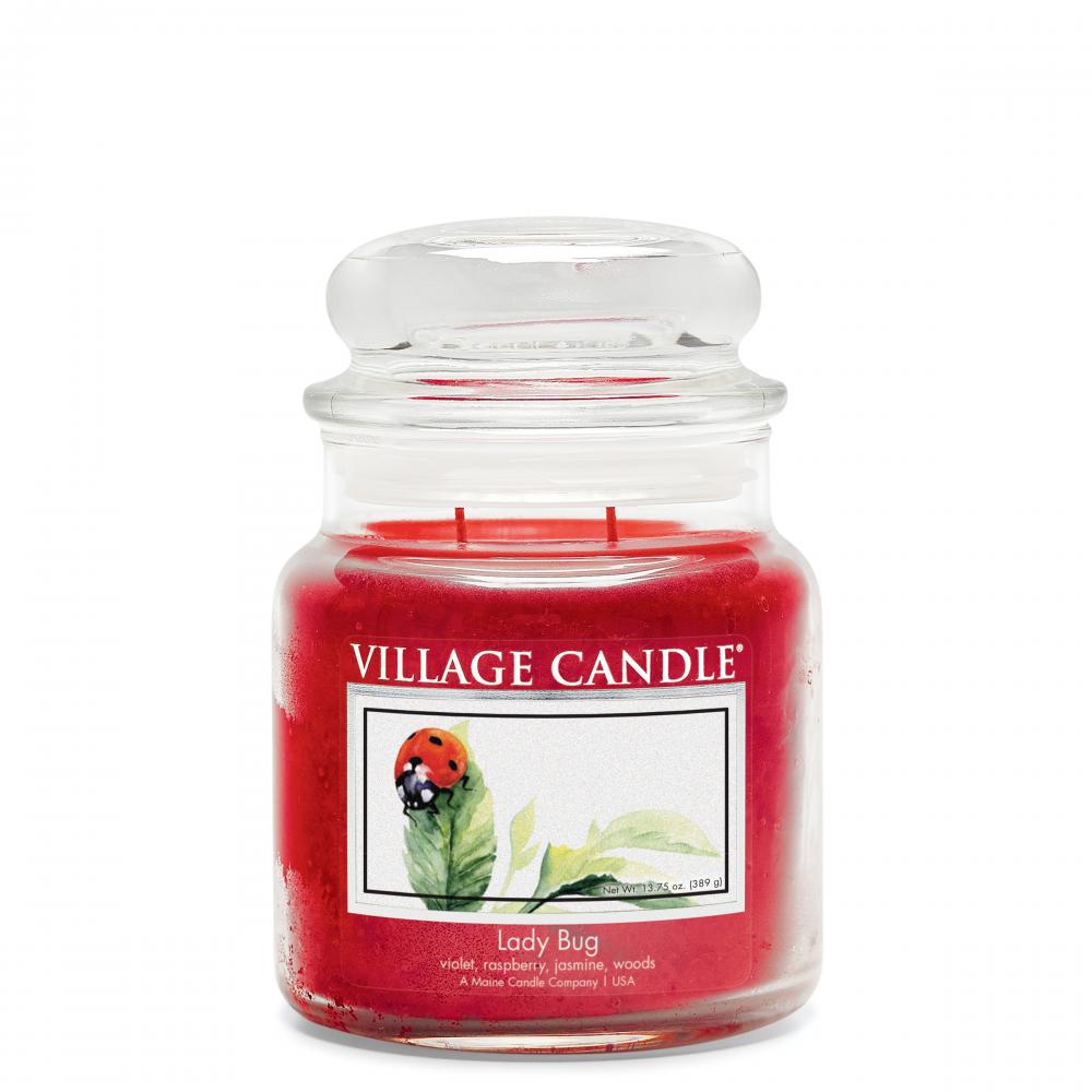 Village Candle 389g - Lady Bug - Housewarmer Duftkerze mittleres Glas